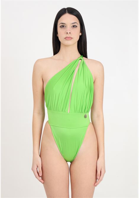 Shiny exchange color green one-piece monokini 4GIVENESS | Beachwear | FGBW3624080