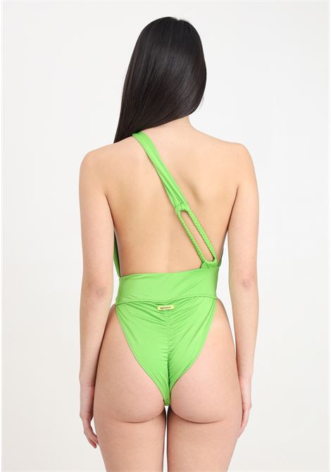 Shiny exchange color green one-piece monokini 4GIVENESS | Beachwear | FGBW3624080