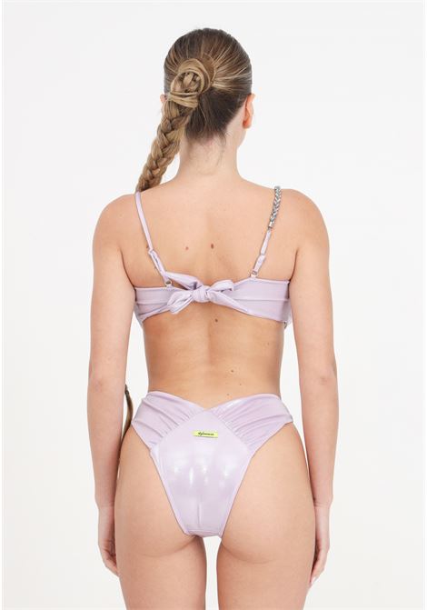 Bikini da donna lilla con dettaglio strass 4GIVENESS | Beachwear | FGBW3748071