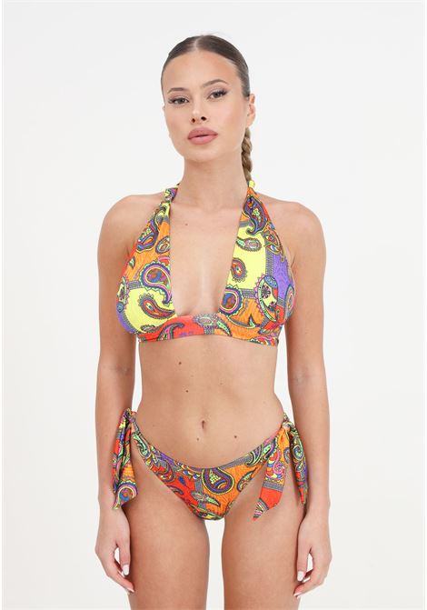 Bikini da donna fantasia etnica triangolo e slip regolabile 4GIVENESS | Beachwear | FGBW3993200
