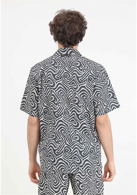 Black men's shirt with two-tone pattern 4GIVENESS | Shirt | FGCM4025110