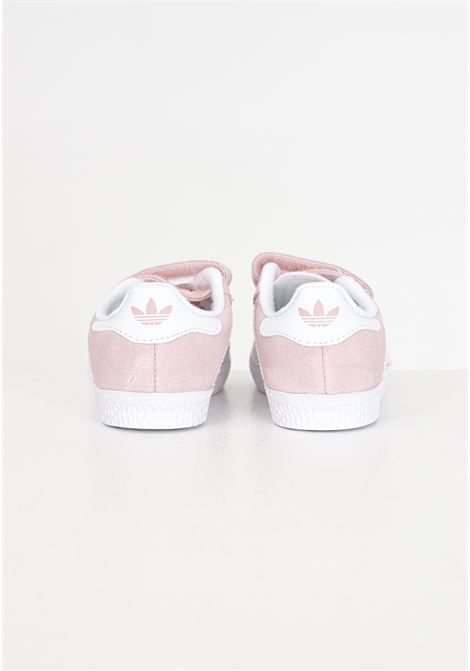 Gazelle cf i white and pink newborn sneakers ADIDAS ORIGINALS | AH2229.