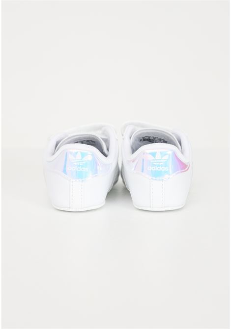 Sneakers bianche da neonato con strappo SUPERSTAR ADIDAS ORIGINALS | Sneakers | BD8000.
