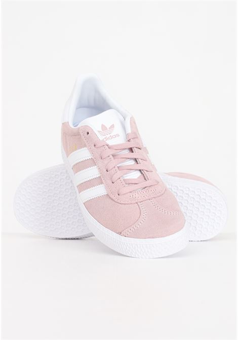 Pink and white girls' sneakers with laces ADIDAS ORIGINALS | Sneakers | BY9548.