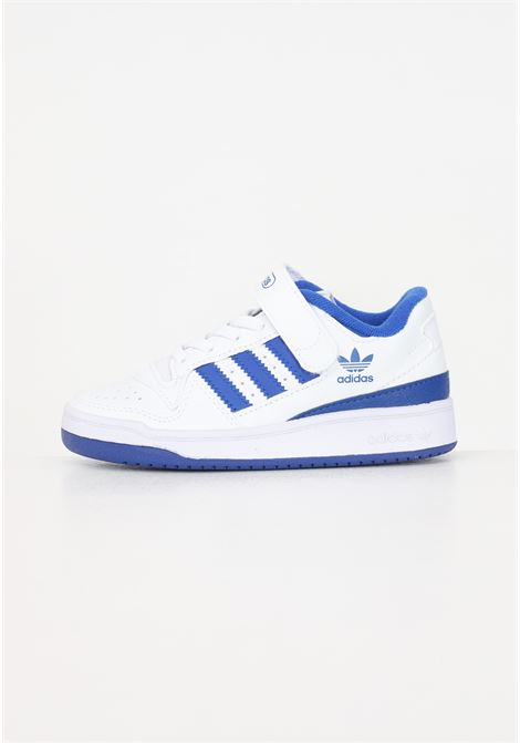 Forum Low white and blue sports sneakers for boys and girls ADIDAS ORIGINALS | Sneakers | FY7978.