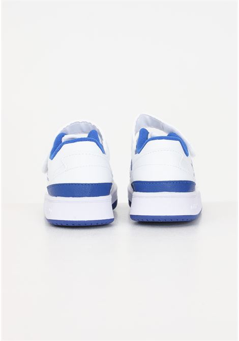 Sneakers sportive bianche e blu Forum Low per bambino e bambina ADIDAS ORIGINALS | Sneakers | FY7978.