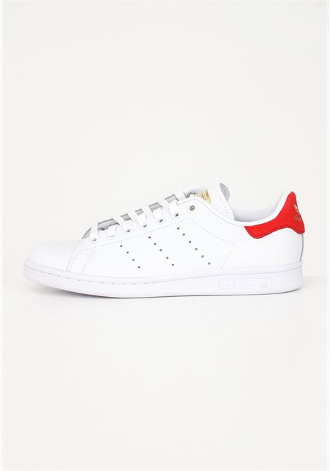 White sneakers for men and women with all-over Stan Smith trefoil logo ADIDAS ORIGINALS | FZ6370.