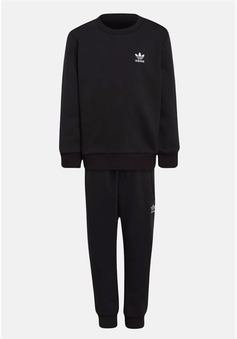 Black tracksuit with logo for boys and girls ADIDAS ORIGINALS | Sport suits | HC9512.