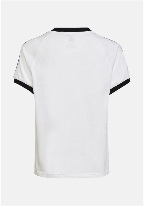 T-shirt sportiva bianca per bambino bambina ADIDAS ORIGINALS | HK0265.