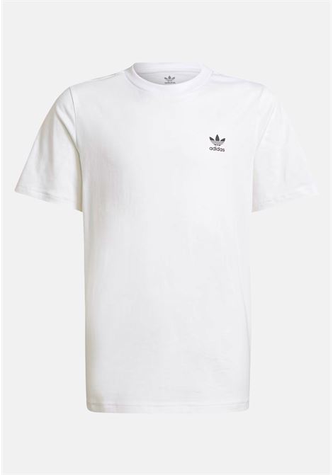 White baby girl t-shirt with contrasting logo print ADIDAS ORIGINALS | HK0403.