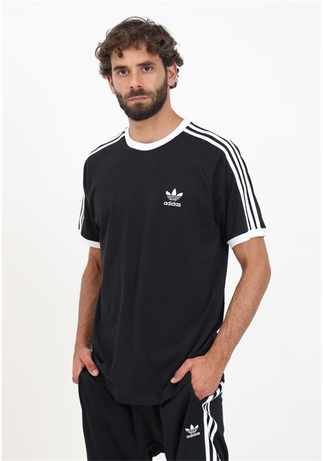 Adicolor classics 3-stripes white and black men's t-shirt ADIDAS ORIGINALS | T-shirt | IA4845.