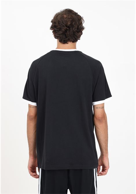 T-shirt da uomo bianca e nera Adicolor classics 3-stripes ADIDAS ORIGINALS | T-shirt | IA4845.