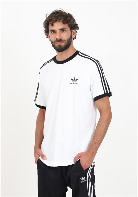 T-shirt Adicolor Classics 3-Stripes bianca da uomo ADIDAS ORIGINALS | IA4846.