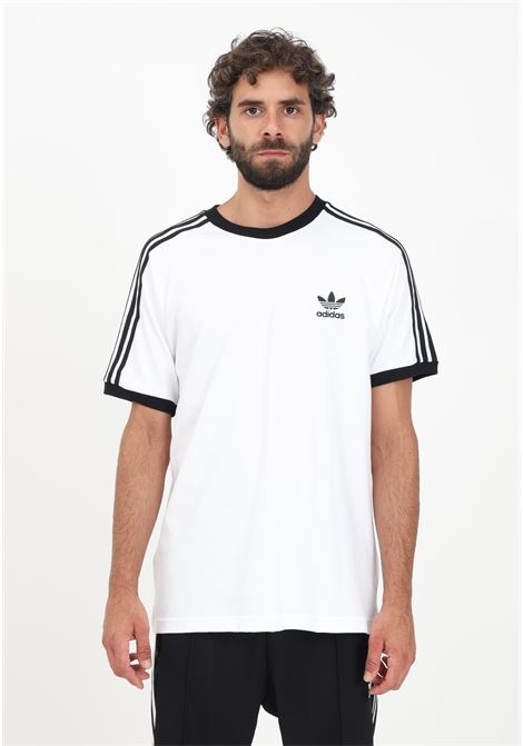 T-shirt Adicolor Classics 3-Stripes bianca da uomo ADIDAS ORIGINALS | IA4846.