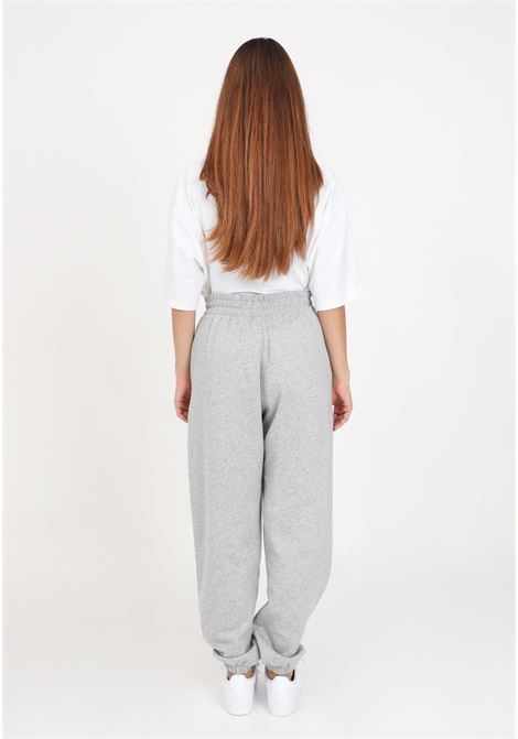Women's gray sports fleece trousers with a loose cut ADIDAS ORIGINALS | IA6432.