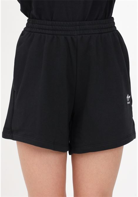 Shorts sportivo nero da donna Adicolor Essentials French Terry ADIDAS ORIGINALS | Shorts | IA6451.
