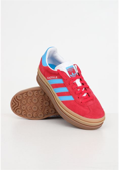 ADIDAS Gazelle Bold red sneakers for men and women with triple sole ADIDAS ORIGINALS | IE0421.