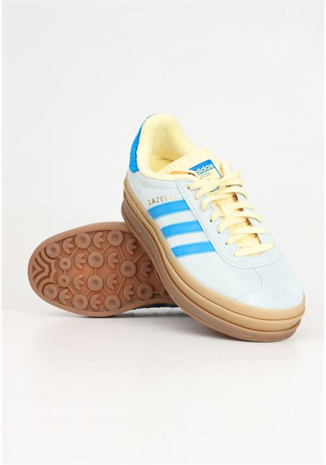 Sneakers da donna azzurre e gialle Gazelle bold w ADIDAS ORIGINALS | Sneakers | IE0430.
