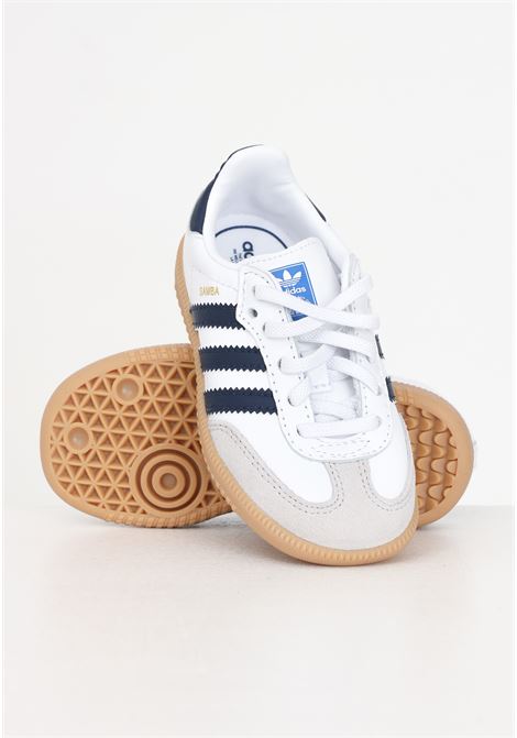 Samba og el i white and blue baby sneakers ADIDAS ORIGINALS | IE1335.