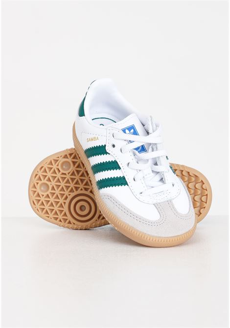 Sneakers neonato bianche e verdi Samba og infant ADIDAS ORIGINALS | IE1337.