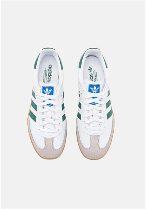 Samba OG white and green men's and women's sneakers ADIDAS ORIGINALS | IE3437.