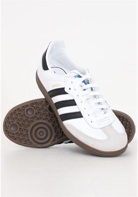 White and black Samba og c children's sneakers ADIDAS ORIGINALS | IE3677.