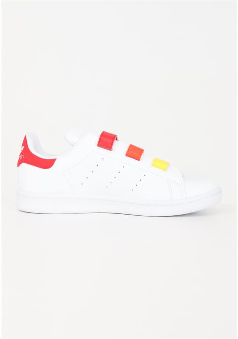 Sneakers bambino bambina Stan smith cf c bianche rosse arancioni e gialle ADIDAS ORIGINALS | Sneakers | IE8111.