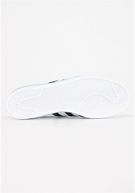Sneakers bianca con dettagli neri e azzurri da uomo SUPERSTAR ADIDAS ORIGINALS | Sneakers | IF3640.