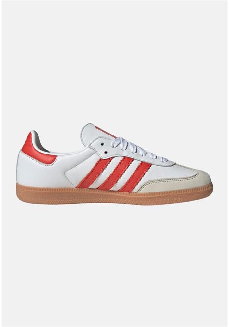 Handball SAMBA men's and women's sneakers with white logo and red stripes ADIDAS ORIGINALS | Sneakers | IF6513.