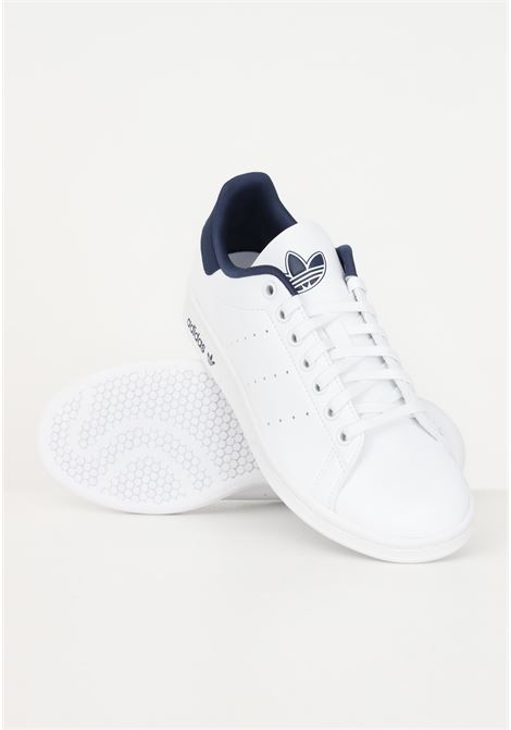 Scarpe bianche con dettagli blu da uomo e donna Stan Smith ADIDAS ORIGINALS | Sneakers | IG7688.