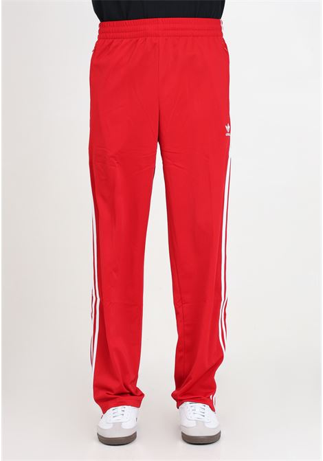 Pantaloni da uomo rossi e bianchi Track pants adicolor classics firebird ADIDAS ORIGINALS | IJ7057.