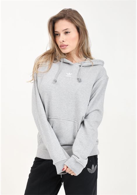 Gray and white hoodie adicolor essentials regular women's sweatshirt ADIDAS ORIGINALS | IJ9760.