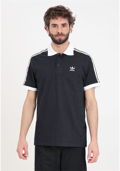 Adicolor classics 3-stripes black men's polo shirt ADIDAS ORIGINALS | Polo | IL2501.