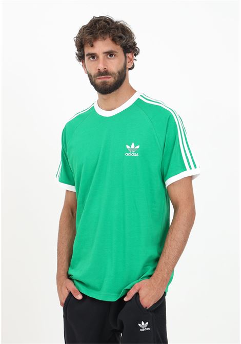 T-shirt Adicolor Classics 3-Stripes verde da uomo ADIDAS ORIGINALS | IM0410.