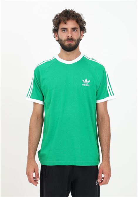 T-shirt Adicolor Classics 3-Stripes verde da uomo ADIDAS ORIGINALS | IM0410.
