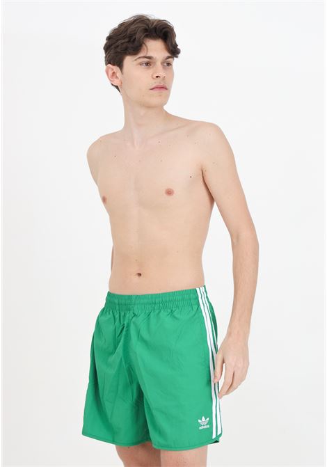 Shorts mare verde da uomo Adicolor Classics Sprinter ADIDAS ORIGINALS | Beachwear | IM4424.