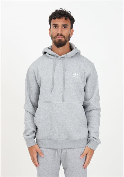 Trefoil Essentials gray hooded sweatshirt for men ADIDAS ORIGINALS | Hoodie | IM4525.