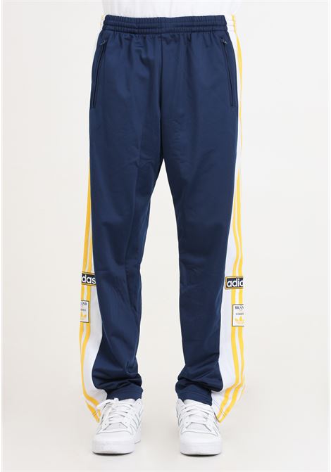 Midnight blue white and gold Adicolor classics adibreak men's trousers ADIDAS ORIGINALS | Pants | IM8223.