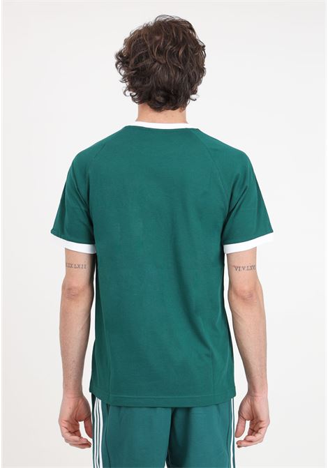 Green and white Adicolor classics 3 stripes men's t-shirt ADIDAS ORIGINALS | IM9387.