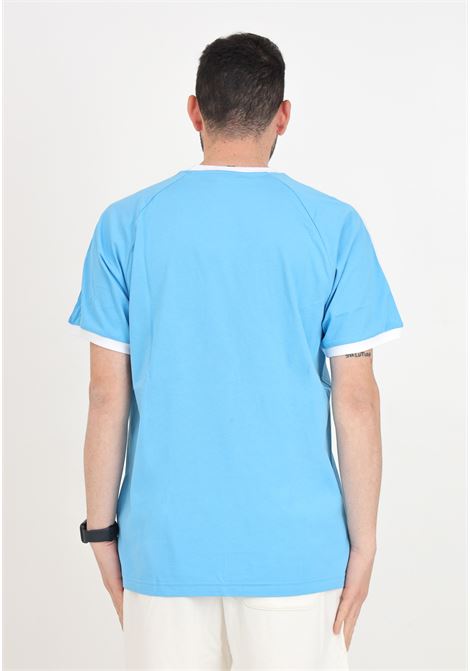T-shirt a manica corta azzurra da uomo ADICOLOR CLASSICS 3-STRIPES ADIDAS ORIGINALS | T-shirt | IM9392.