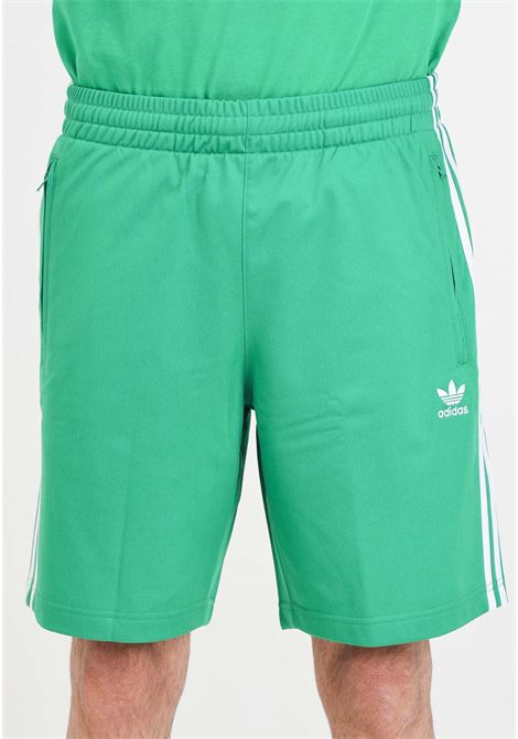 Adicolor firebird green and white men's shorts ADIDAS ORIGINALS | Shorts | IM9420.