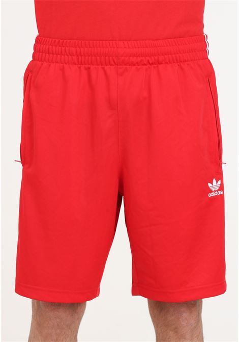 Adicolor firebird red and white men's shorts ADIDAS ORIGINALS | IM9421.