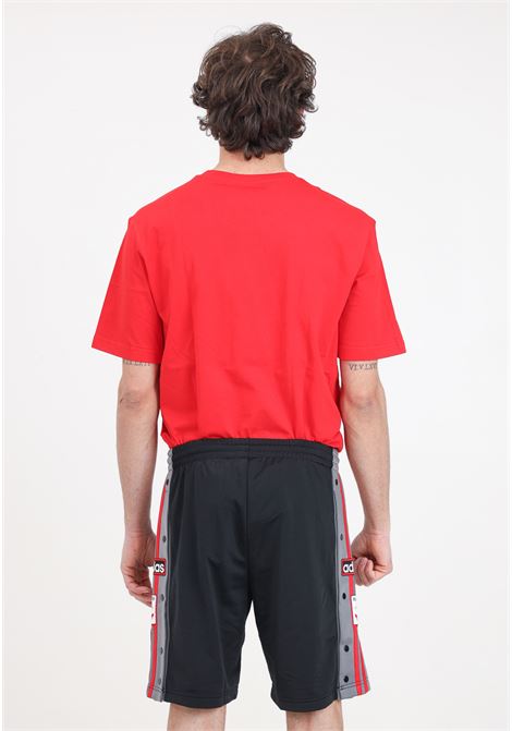 Adicolor adibreak black gray and red men's shorts ADIDAS ORIGINALS | IM9446.