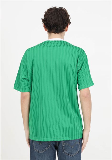 T-shirt bianca e verde uomo donna con iconico Trifoglio ADIDAS ORIGINALS | T-shirt | IM9457.
