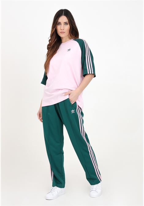 Pantaloni da donna verdi e rosa Track Pants Adicolor Classic sst loose ADIDAS ORIGINALS | Pantaloni | IM9818.