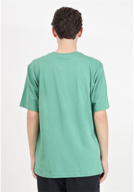 Green short-sleeved T-shirt for men with trefoil logo embroidery ADIDAS ORIGINALS | T-shirt | IN0671.