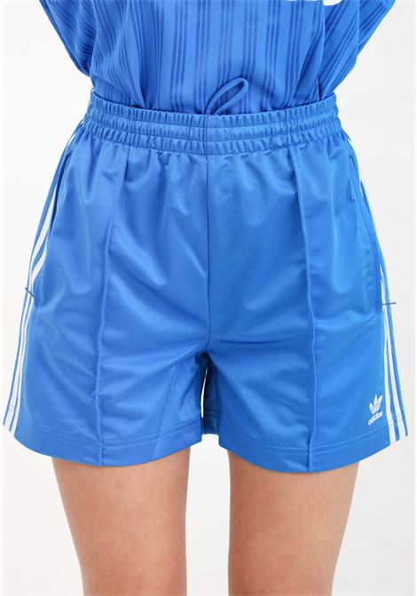 Shorts da donna firebird blu e bianchi ADIDAS ORIGINALS | IN6282.