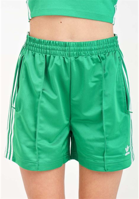 Shorts da donna firebird verdi e bianchi ADIDAS ORIGINALS | Shorts | IN6283.
