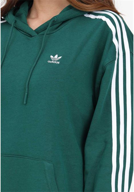 Felpa da donna verde 3-stripes hoodie oversize ADIDAS ORIGINALS | Felpe | IN8400.