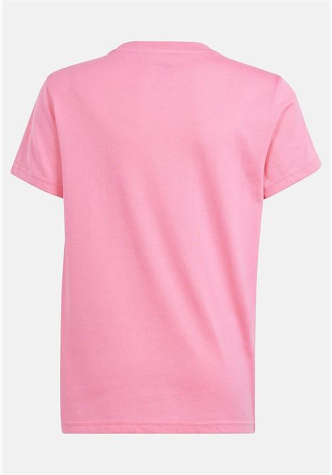 T-shirt da bambina rosa e bianca Trefoil tee ADIDAS ORIGINALS | IN8445.